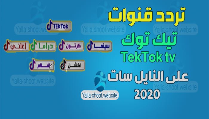 تردد قناة تيك توك على النايل سات 2020 tek tok